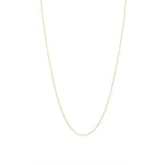 Stock image of 18k gold 18-inch diamond cut cable link chain 1