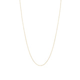 Stock image of 18k gold 18-inch diamond cut cable link chain 1