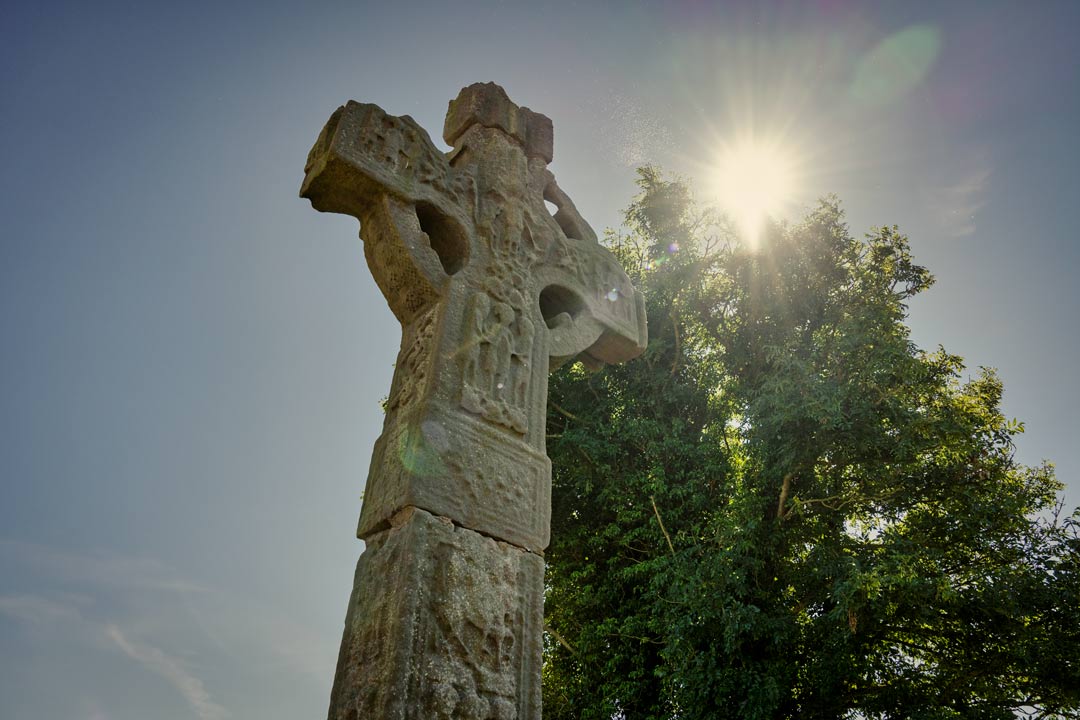 celtic cross stone in Ireland