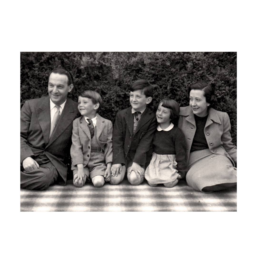 Obernik family at the picnic in 1950s