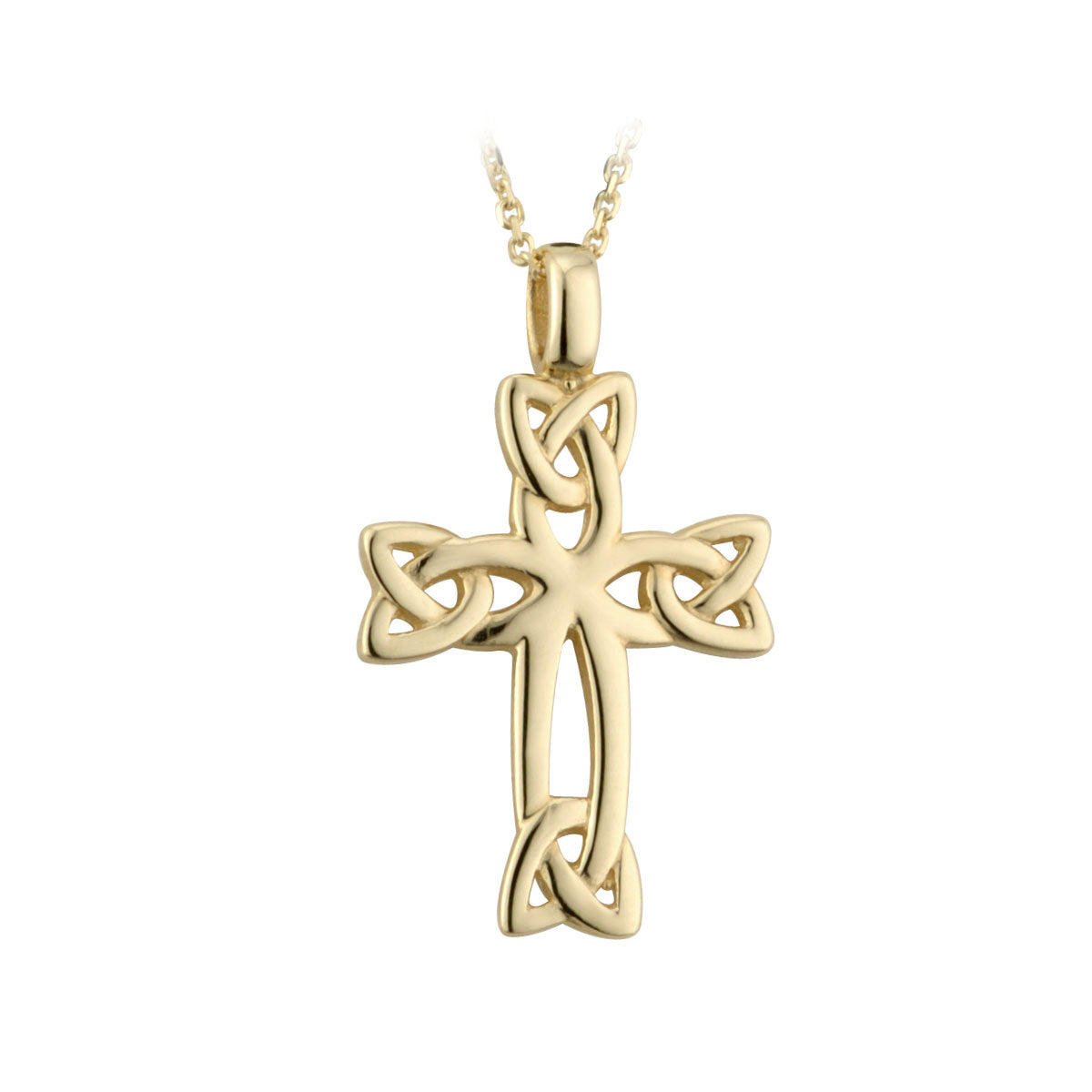 14K Gold Celtic Cross Pendant