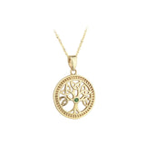 10k gold emerald tree of life pendant s45143 from Solvar