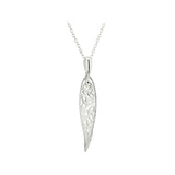 sterling silver long trinity knot twist pendant s46367 from Solvar