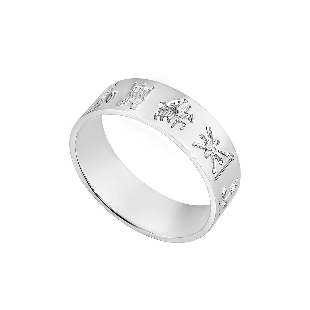 sterling silver history of ireland ring s2476 from Solvar