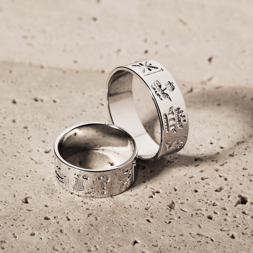 lifestyle image of History of Ireland rings in silver