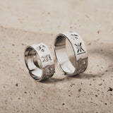 lifestyle image of silver History of Ireland rings from Solvar