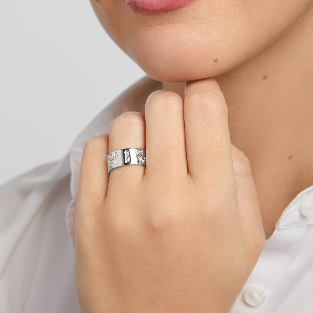 history of ireland ring on models hand