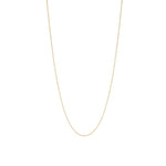 Stock image of 18-inch gold light flat curb chain 1