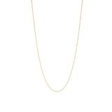 Stock image of 18-inch gold light flat curb chain 1