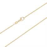 Stock image of 18-inch gold light flat curb chain 2