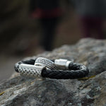 lifestyle image of Solvar mens Celtic bracelet and ring