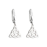 sterling silver celtic knot drop earrings s3694 from Solvar