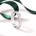 styled image of silver celtic knot ring s2994 from Solvar