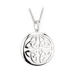 sterling silver round four trinity knot necklace s46471 from Solvar