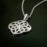 styled image of sterling silver four trinity knot pendant s44751 from Solvar