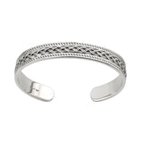 sterling silver heavy celtic knot bangle s5959 from Solvar