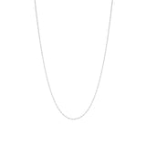Stock image of 14k white gold 18-inch sing chain 1