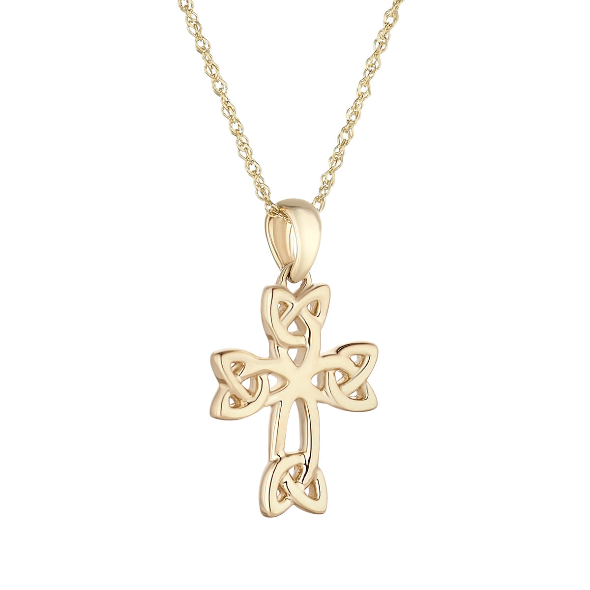 10K Gold Celtic Cross Pendant – Solvar Jewellery - Main Image