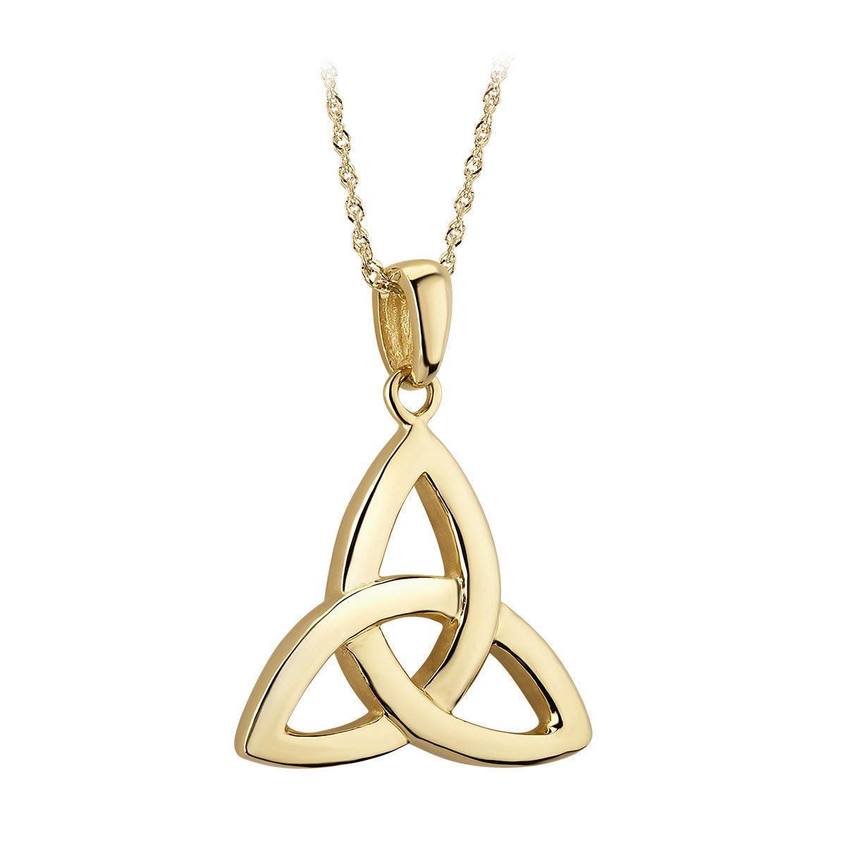 14k gold large trinity knot pendant s44176 from Solvar