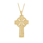 Product image of 14K Gold Large Celtic Cross Pendant from Solvar jewellery