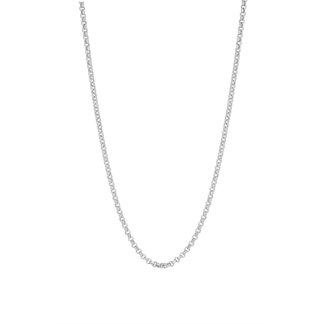 Stock image of sterling silver 24-inch heavy belcher chain 1