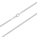 Stock image of sterling silver 24-inch heavy belcher chain 2