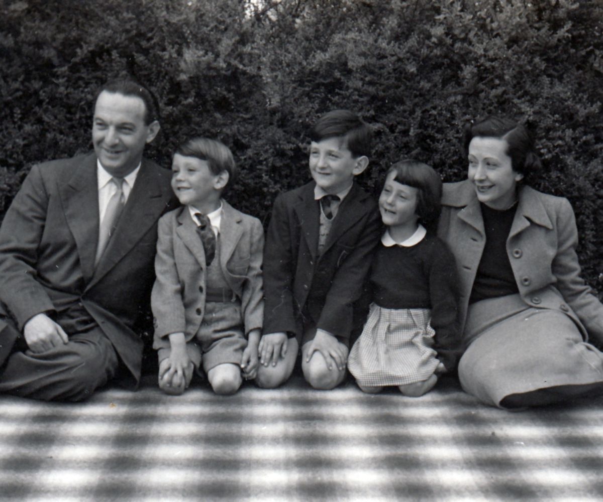 obernik family at the picnic in 1950s