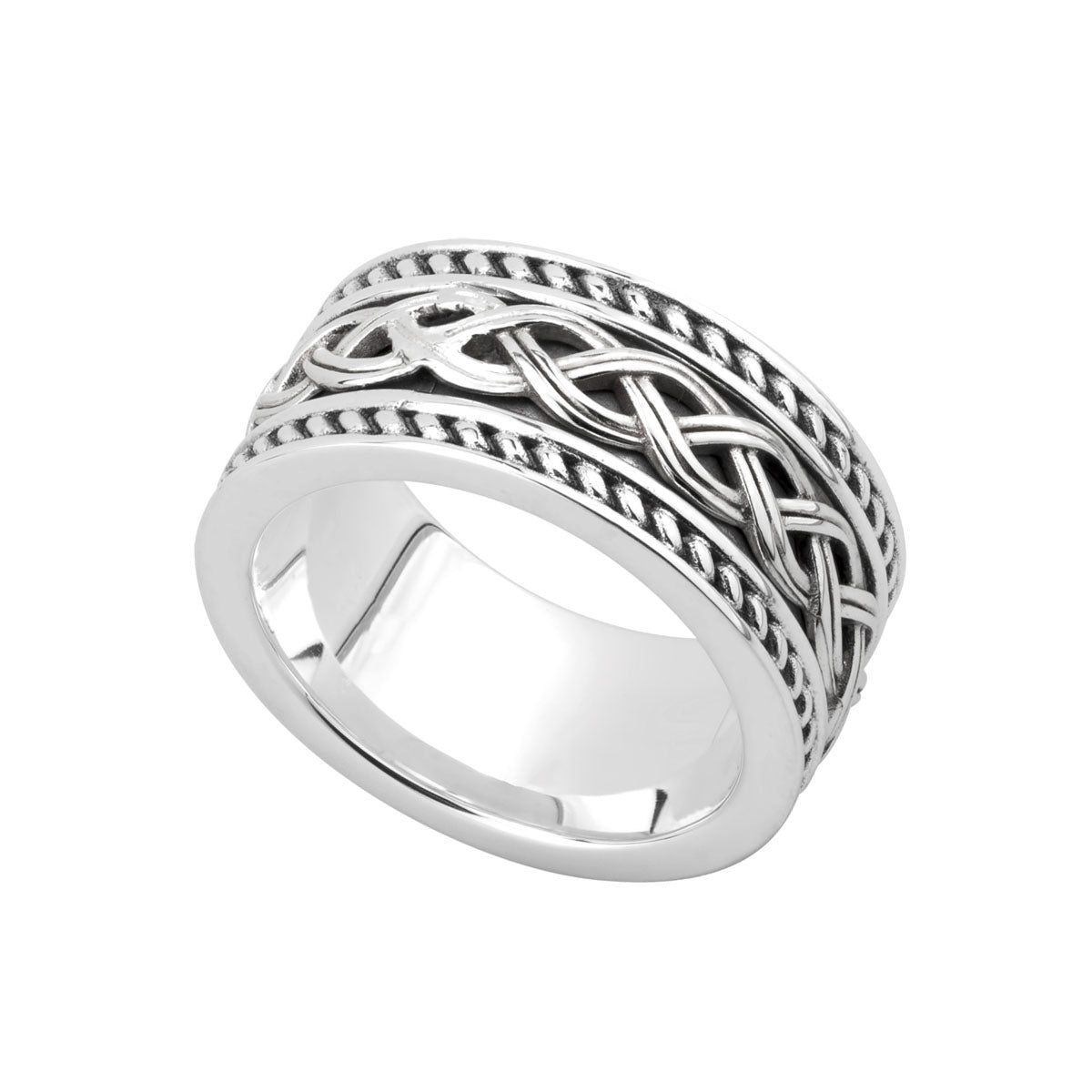 mens sterling silver celtic knot ring s21048 from Solvar
