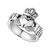 sterling silver heavy celtic claddagh ring s21070 from Solvar