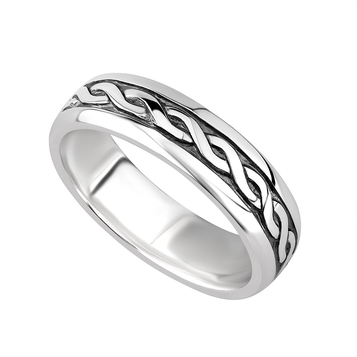 stock image of ladies sterling silver celtic ring s2648 from Solvar