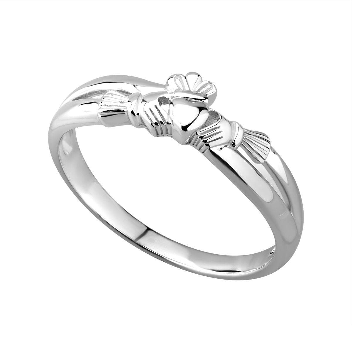 sterling silver claddagh kiss ring s2750 from Solvar