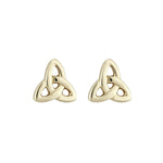 14K gold small trinity knot stud earrings s3077 from Solvar