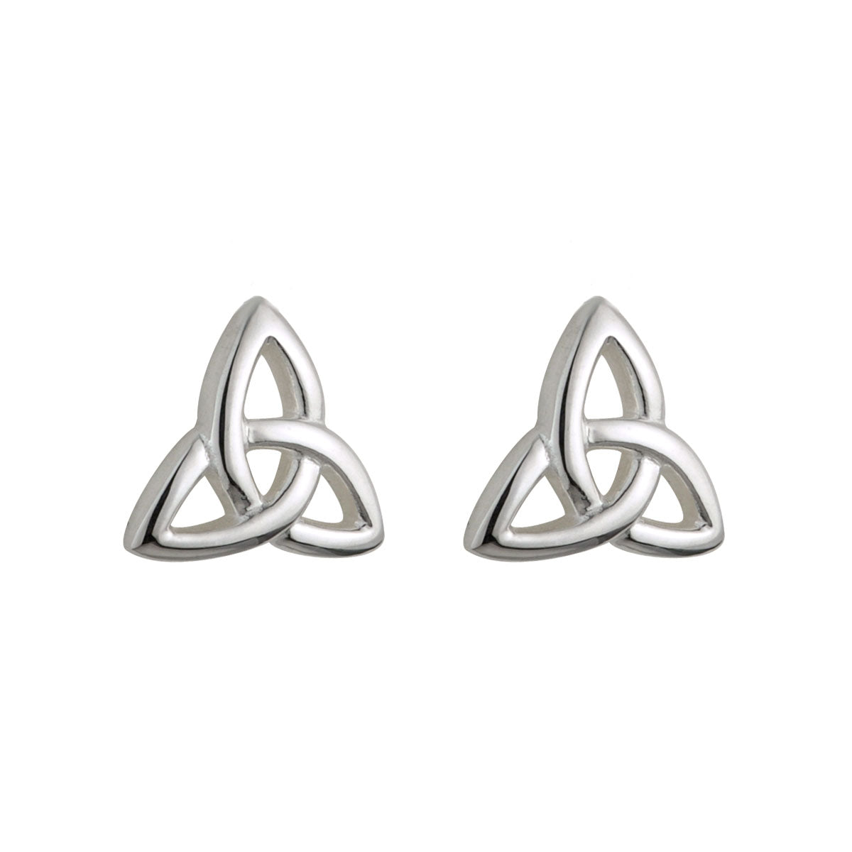 sterling silver kids trinity knot stud earrings s33195 from Solvar
