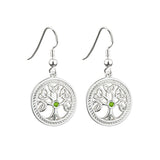 sterling silver tree of life drop earrings s33230 from Solvar
