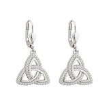 sterling silver trinity knot drop earrings s33699 from Solvar