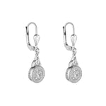 Stock image of Solvar cluster cz trinity knot drop earrings s34214