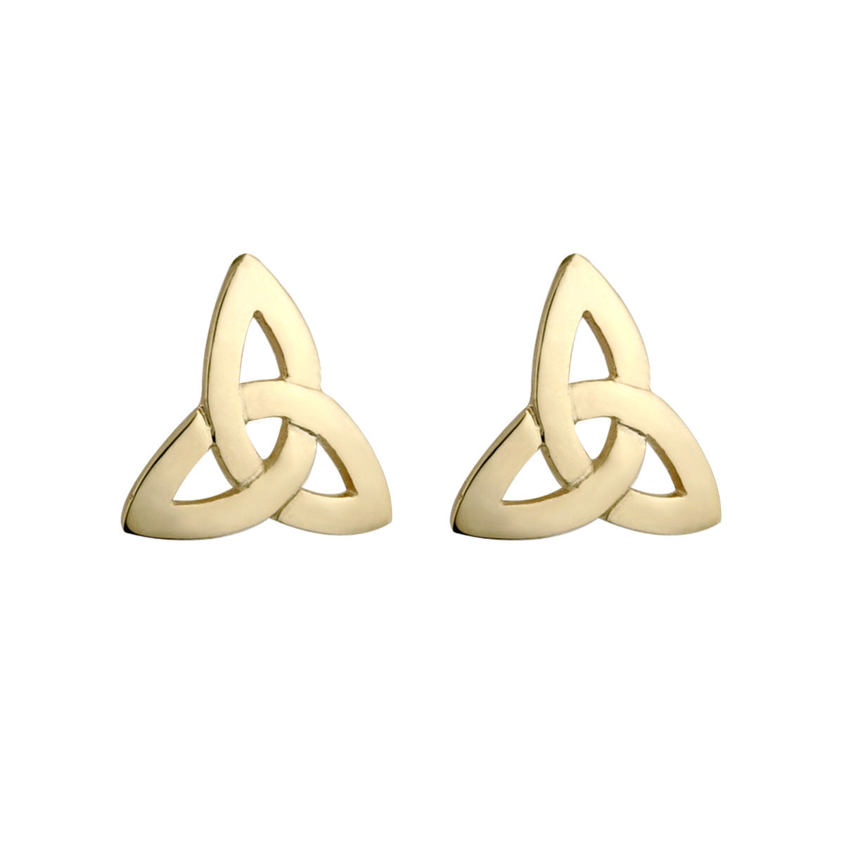 nine karat Gold Trinity Knot Stud Earrings S3659 from Solvar Jewellers, Ireland