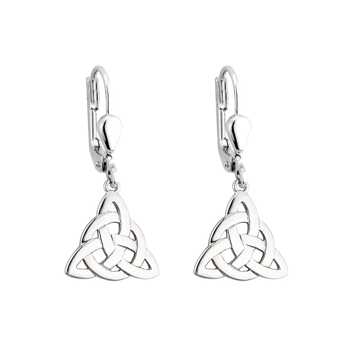 sterling silver celtic knot drop earrings s3694 from Solvar