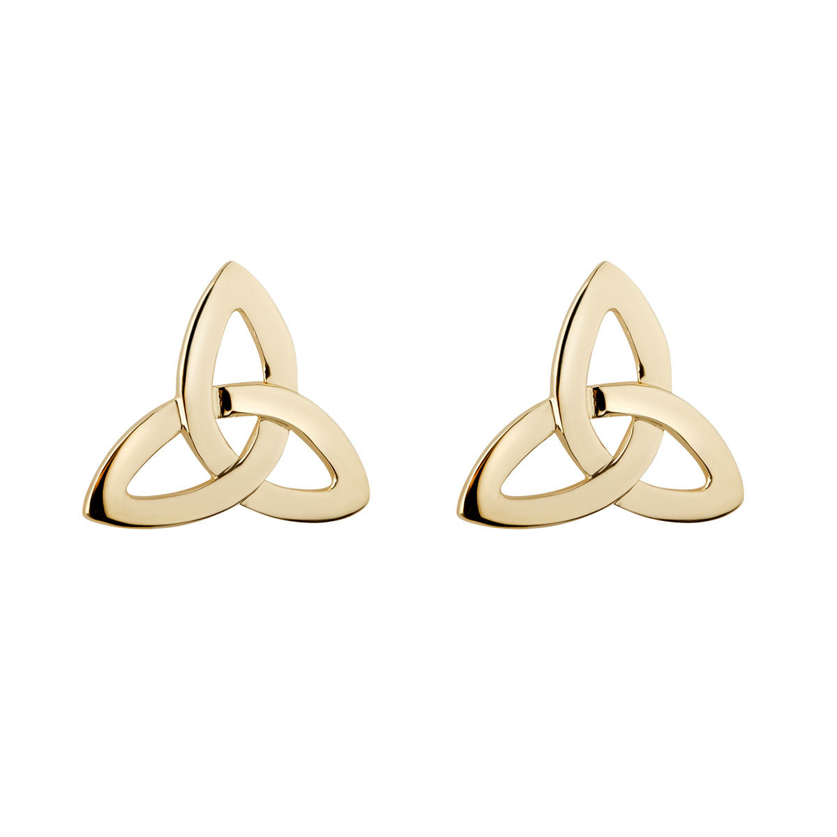 14k gold trinity knot stud earrings s3733 from Solvar
