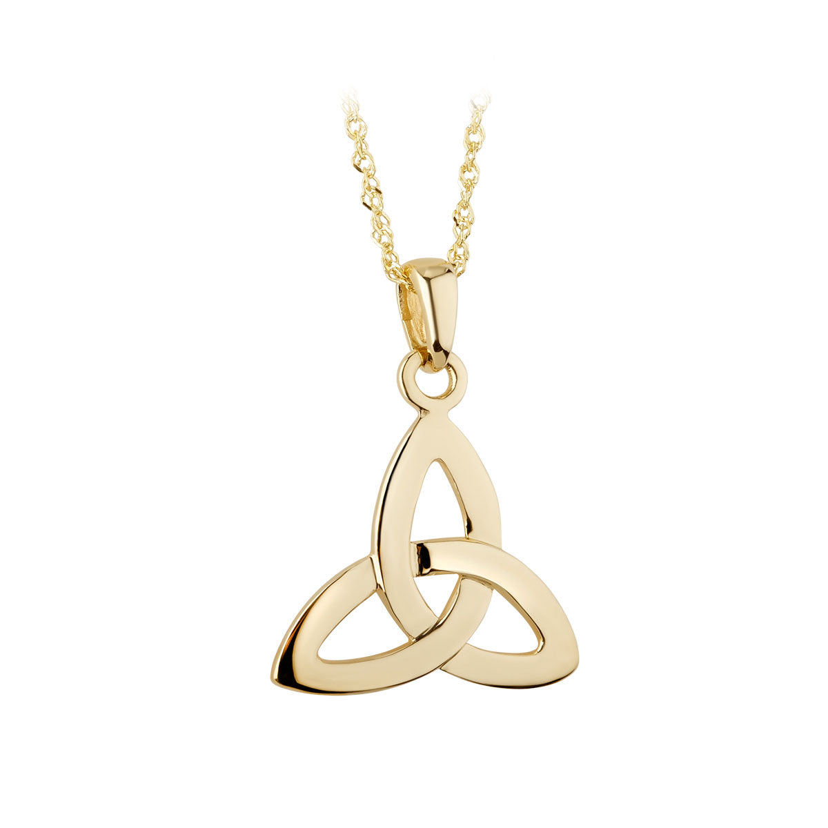 14k gold trinity knot pendant s4215 from Solvar