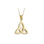 14k gold small trinity knot pendant s44175 from Solvar