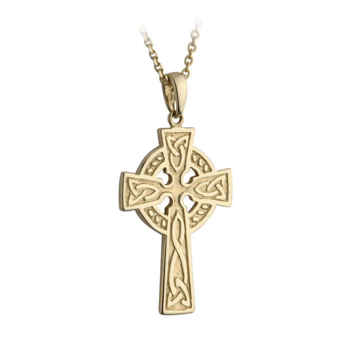10k gold small double sided celtic cross pendant s44648 from Solvar