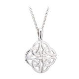sterling silver four trinity knot pendant s44751 from Solvar