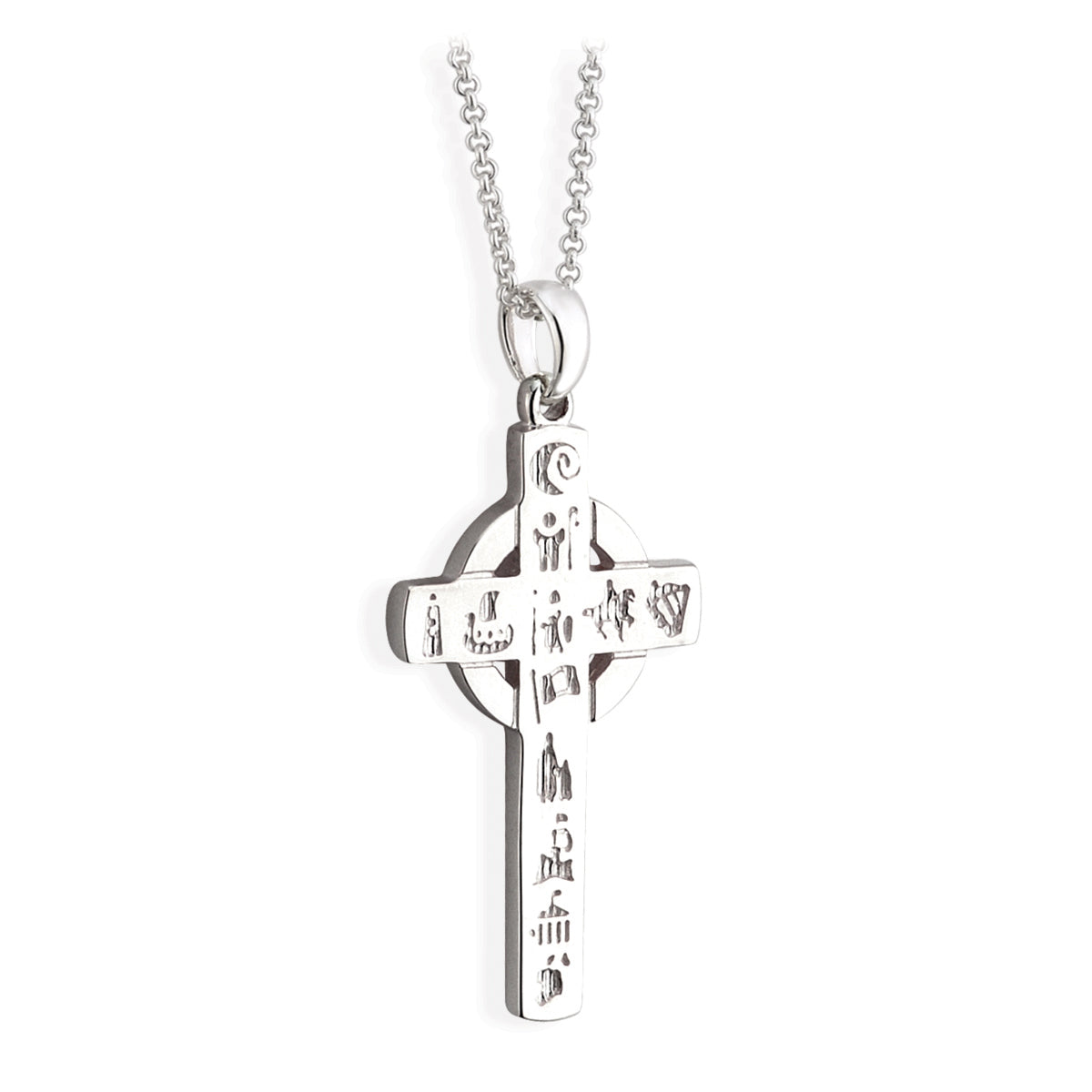 silver history of ireland cross necklace S44776 from Solvar