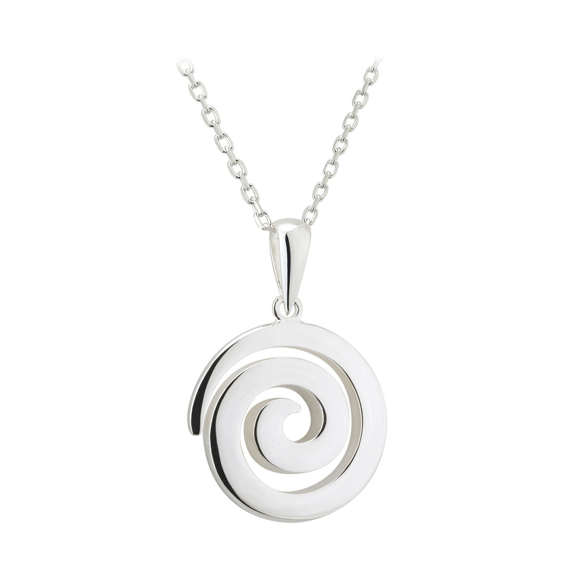 sterling silver spiral pendant s46361 from Solvar