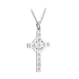 silver history of ireland small cross necklace S4659 from Solvar