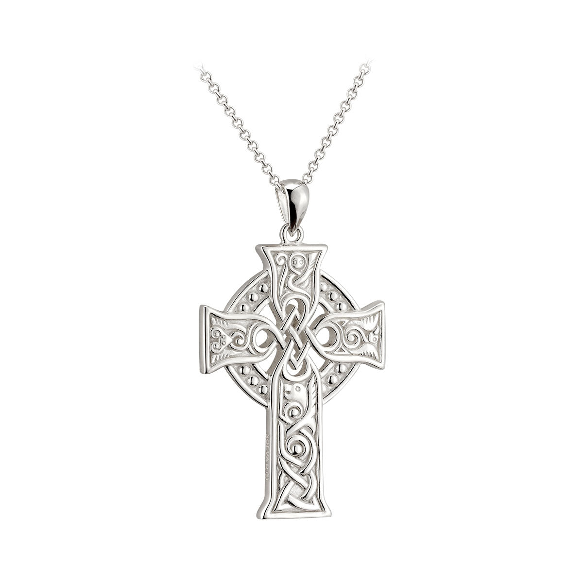 sterling silver large apostles celtic cross pendant s46605 from Solvar