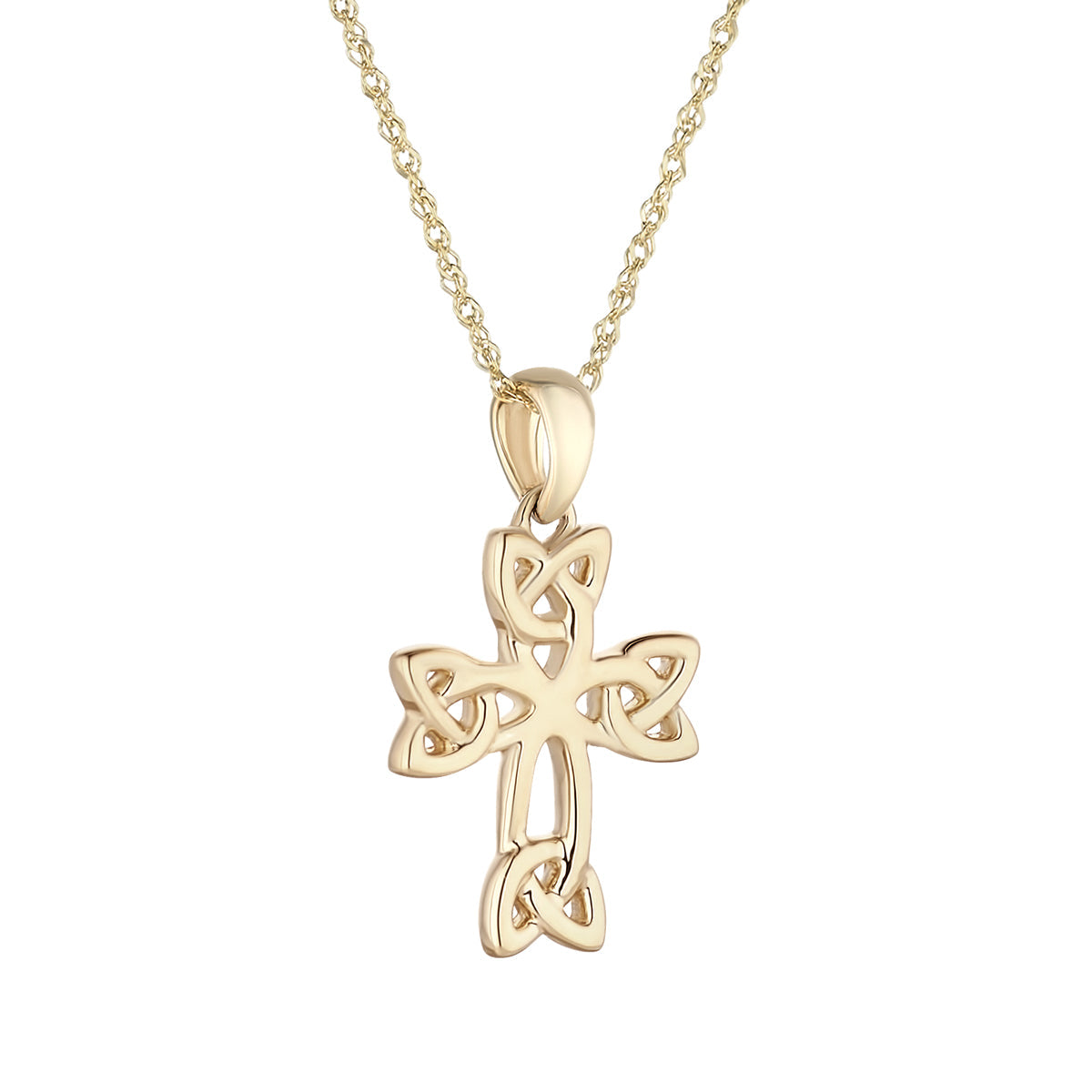 stock image of 10 karat gold Celtic Cross pendant S47033 from Solvar jewellery