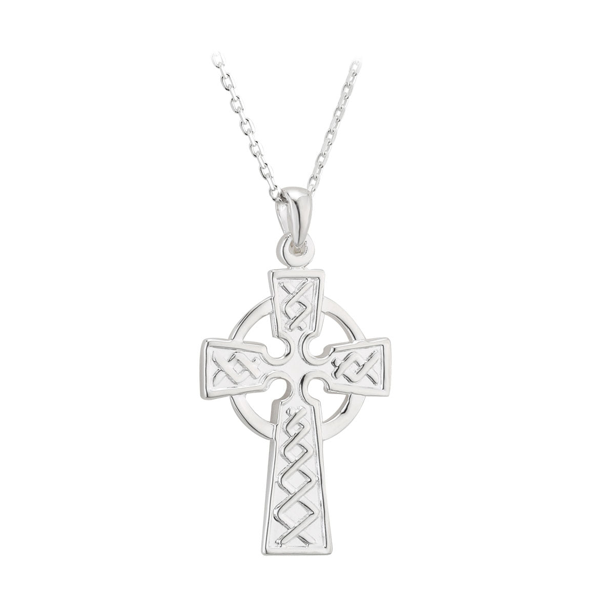 sterling silver celtic cross pendant double sided s4940 from Solvar