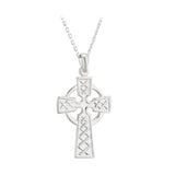 sterling silver celtic cross pendant double sided s4940 from Solvar